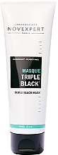 Fragrances, Perfumes, Cosmetics Triple Action Cleansing Mask - Novexpert Trio-Zinc Triple Black Mask