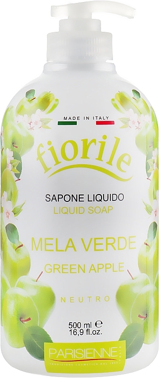 Liquid Soap "Green Apple" - Parisienne Italia Fiorile Green Apple Liquid Soap — photo N1