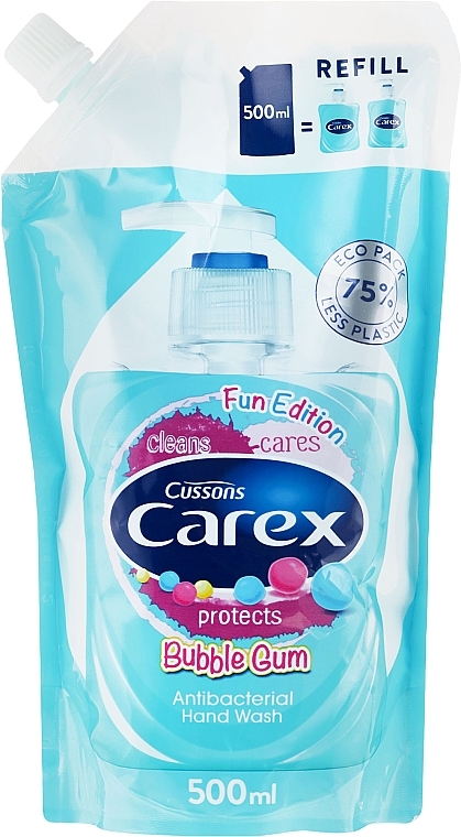 Antibacterial Liquid Soap - Carex Bubble Gum Hand Wash (Refill) — photo N1