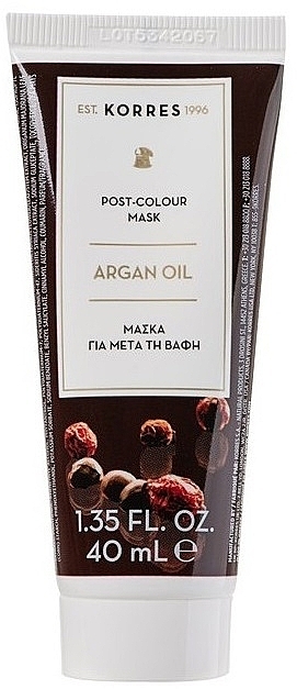 Mask for Colored Hair - Korres Argan Oil Post Colour Mask — photo N1