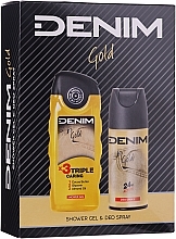 Fragrances, Perfumes, Cosmetics Denim Gold - Set (s/g/250ml + deo/150ml)