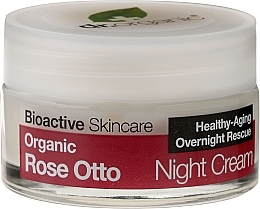Fragrances, Perfumes, Cosmetics Night Face Cream "Rose" - Dr. Organic Rose Night Cream