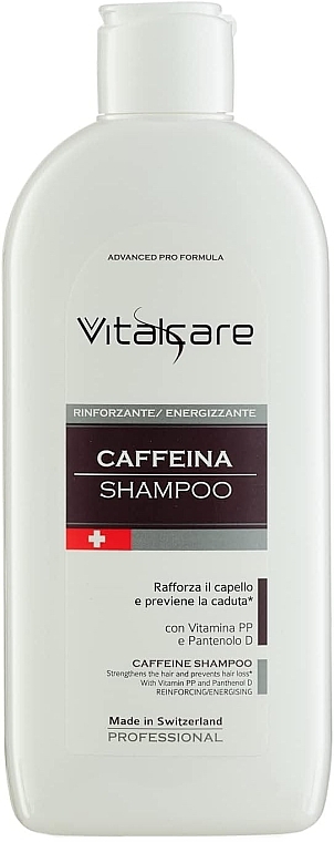 Strengthening Shampoo - Vitalcare Professional Made In Swiss Caffeine Shampoo — photo N1