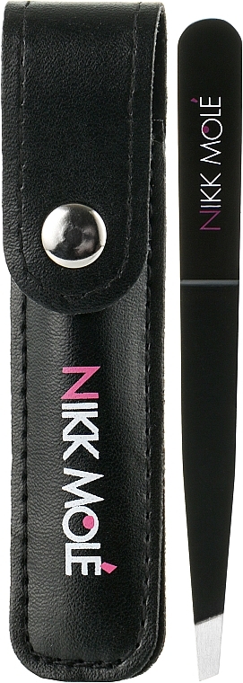 Classic Tweezers in Case, black - Nikk Mole — photo N1