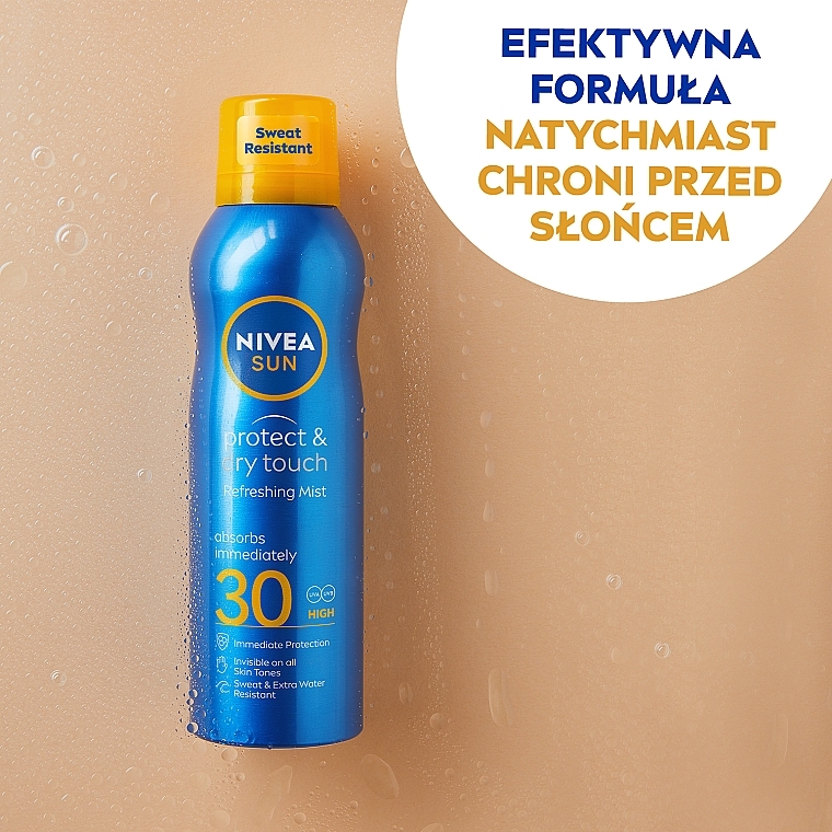 Sunscreen Spray SPF30 - NIVEA Sun Protect & Dry Touch Refreshing Mist SPF30 — photo N7