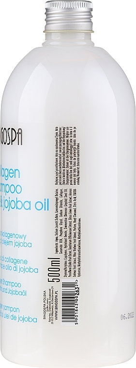 Collagen and Jojoba Oil Hair Shampoo - BingoSpa Collagen Sshampoo With Jojoba Oil — photo N2