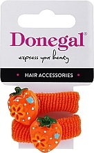 Fragrances, Perfumes, Cosmetics Hair Band, FA-5633, orange hearts 2 pcs. - Donegal