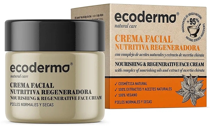 Face Cream - Ecoderma Nourishing & Regenerative Face Cream — photo N1