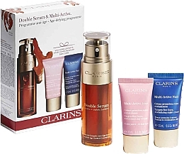 Fragrances, Perfumes, Cosmetics Set - Clarins Double Serum & Multi-Active (ser/50ml + cr/2x15ml)