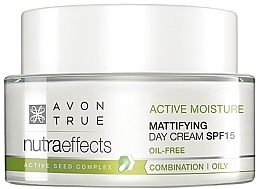 Fragrances, Perfumes, Cosmetics Mmattifying Facial Day Cream SPF15 - Avon True Nutra Effects