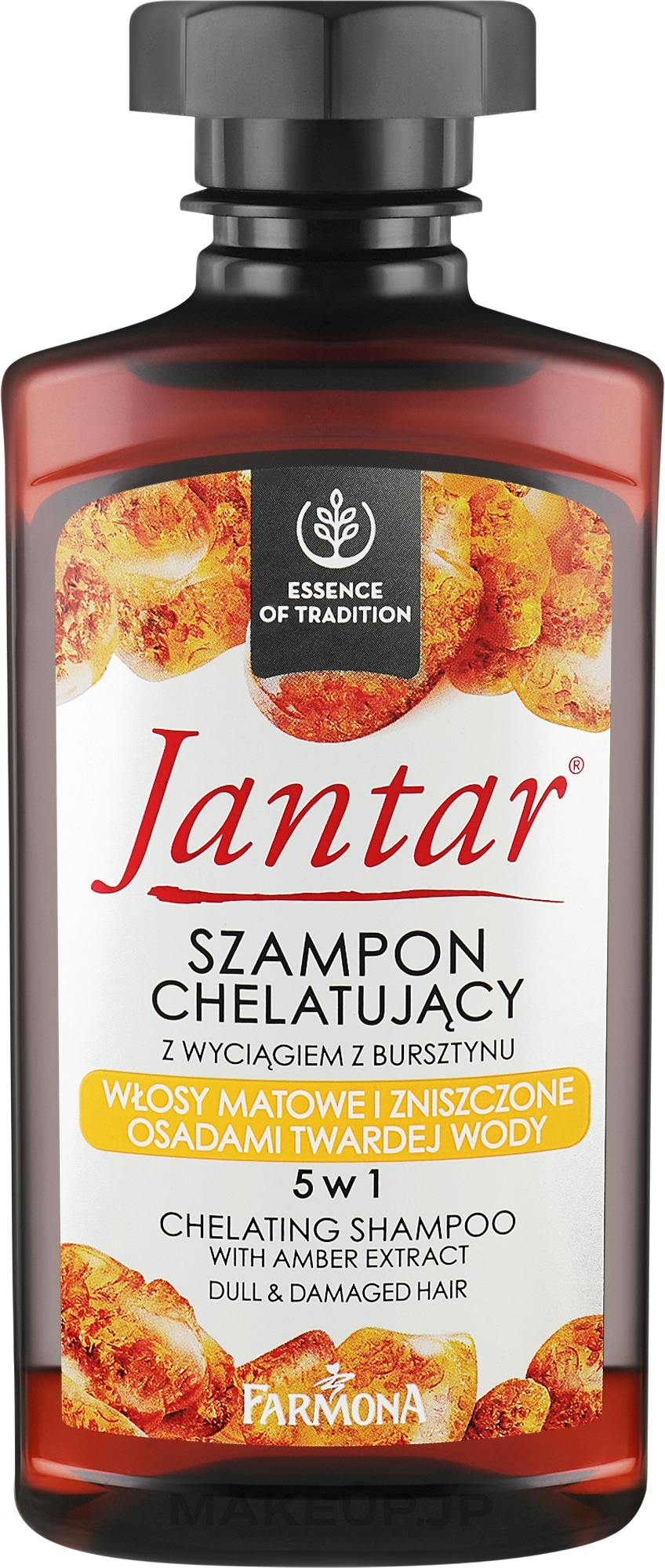 5-in-1 Shampoo with Amber Extract for Dull & Damaged Hair - Farmona Jantar Shampoo — photo 330 ml