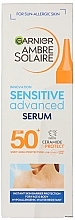 Sunscreen Body Serum - Garnier Ambre Solaire Sensitive Advanced Serum SPF50+ — photo N2