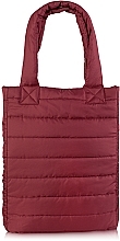 Women's Casual Quilted Puffer Bag 'Casual', marsala - MAKEUP — photo N1
