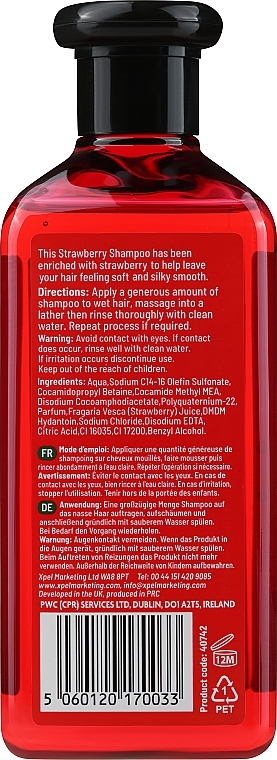 Repairing Strawberry Shampoo - Xpel Marketing Ltd Hair Care Strawberry Shampoo — photo N2