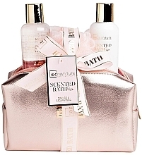 Fragrances, Perfumes, Cosmetics Bundle - IDC Institute Scented Bath Rose (sh/gel/150ml + body/lot/100 ml + sponge/1pcs)