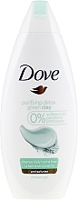 Green Clay Shower Cream-Gel - Dove Purifying Detox Green Clay Shower Gel — photo N1