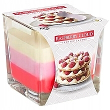 Fragrances, Perfumes, Cosmetics Scented Three-Layer Candle in Glass 'Raspberry Cloud' - Bispol Scented Candle Raspberry Cloud