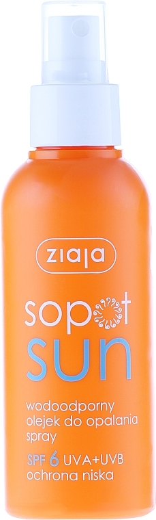Tanning Oil Spray (SPF6) - Ziaja Body Oil — photo N1
