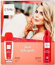 Fragrances, Perfumes, Cosmetics C-Thru Love Whisper - Set (deo/75ml + deo/spray/150ml)	