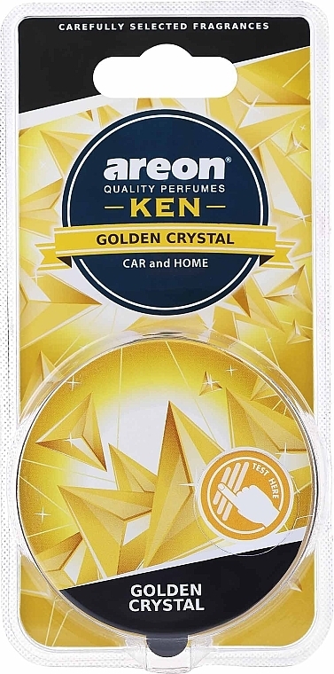 Golden Crystal Air Freshener - Areon Gel Ken Blister Golden Crystal — photo N1