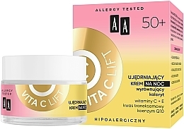 Fragrances, Perfumes, Cosmetics Firming Night Face Cream 50+ - AA Vita C Lift Firming Night Cream