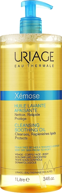 Cleansing Soothing Face and Body Oil - Uriage Xemose Cleansing Soothing Oil — photo N1