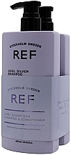 Fragrances, Perfumes, Cosmetics Set - REF Cool Silver Duo Set (shm/600ml + cond/600ml)