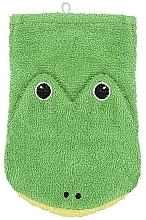 Kids Puppet Bath Sponge 'Frog Fred' - Fuernis Wash Glove Big — photo N1