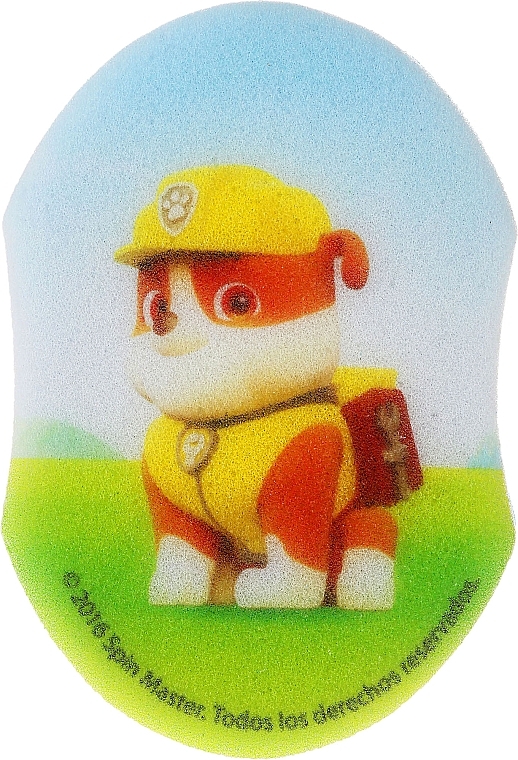 Kids Bath Sponge "Paw Patrol", Rubble 2 - Suavipiel Paw Patrol Bath Sponge — photo N1