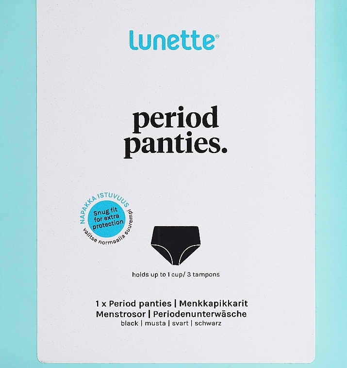 Menstrual Panties, black - Lunette — photo N3