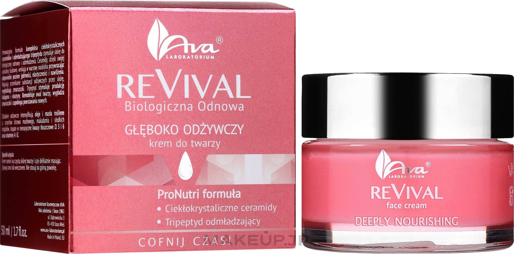 Deep Nourishing Face Cream - Ava Laboratorium Revival — photo 50 ml