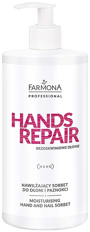 Moisturizing Hand Sorbet "Peach Hands" - Farmona Brzoskwiniowe Dlonie — photo N1