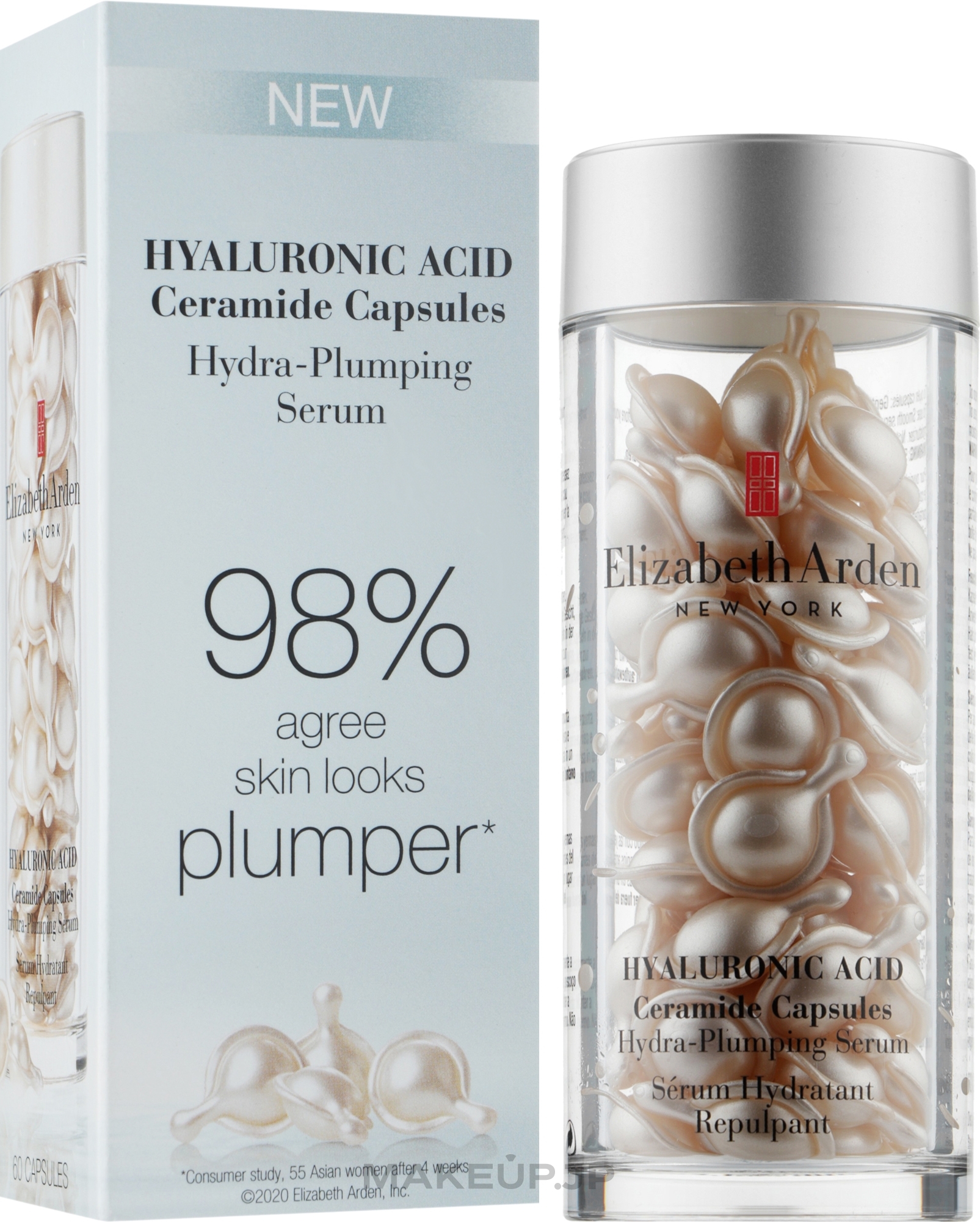 Moisturizing Hyaluronic Acid Serum - Elizabeth Arden Hyaluronic Acid Ceramide Capsules Hydra-Plumping Serum — photo 60 szt.