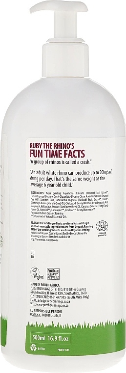 Body Wash Gel - Pure Beginnings Fun Time Kids Wash With Organic Rooibos — photo N2