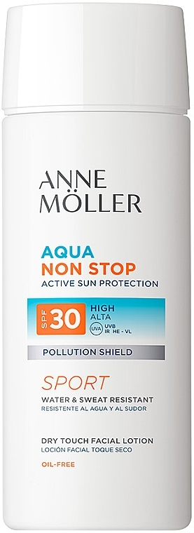 Sunscreen Face Lotion - Anne Moller Aqua Non Stop Dry Touch Facial Lotion SPF30 — photo N1