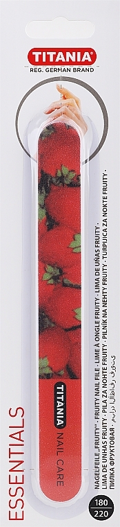 Nail File, strawberry - Titania Nail File Fruity — photo N1