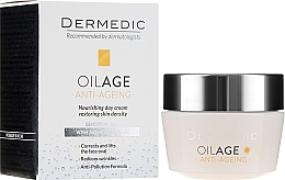 Fragrances, Perfumes, Cosmetics Phytoestrogens Anti-Aging Day Cream 40-60+ - Dermedic Oilage Tri Oleum 