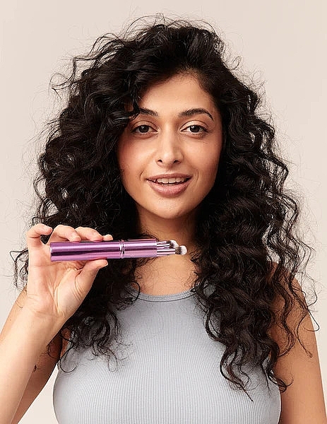 Eye Makeup Brush Set, 5 pcs. - Glov Eye Makeup Brushes Purple — photo N4
