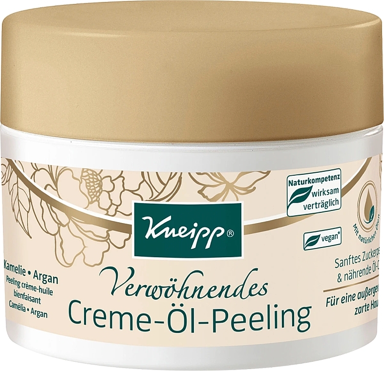 Aragan Camellia Body Peeling - Kneipp Pampering Cream-Oil-Peeling — photo N1