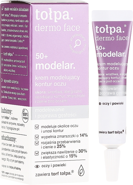 Eye Cream - Tolpa Dermo Face Modelar 50+ Eye Cream — photo N2