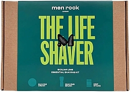 Fragrances, Perfumes, Cosmetics Set - Men Rock The Life Shaver Sicilian Lime Kit (sh/cr/100ml + sh/br/1pcs + stand/1pcs)