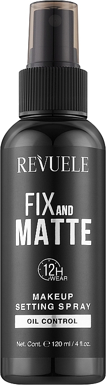 Makeup Setting Spray - Revuele Fix & Matte Makeup Setting Spray — photo N1