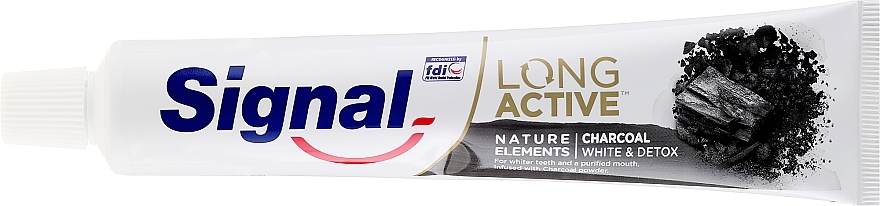 Toothpaste - Signal Long Active Nature Elements Charcoal — photo N2