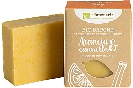 Fragrances, Perfumes, Cosmetics Orange and Cinnamon - La Saponaria Orange & Cinnamon Soap