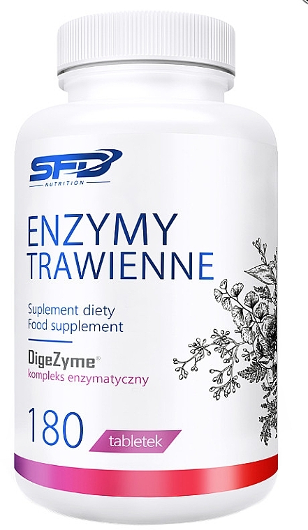 Intestinal Bacterial Flora Dietary Supplement  - SFD Nutrition Digestive Enzymes — photo N1