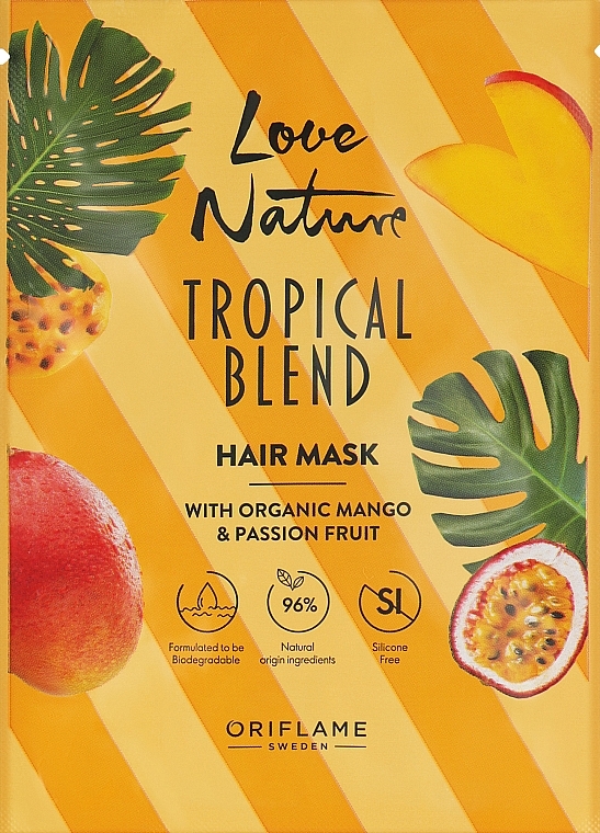 Organic Mango & Passion Fruit Hair Mask - Oriflame Love Nature — photo N1