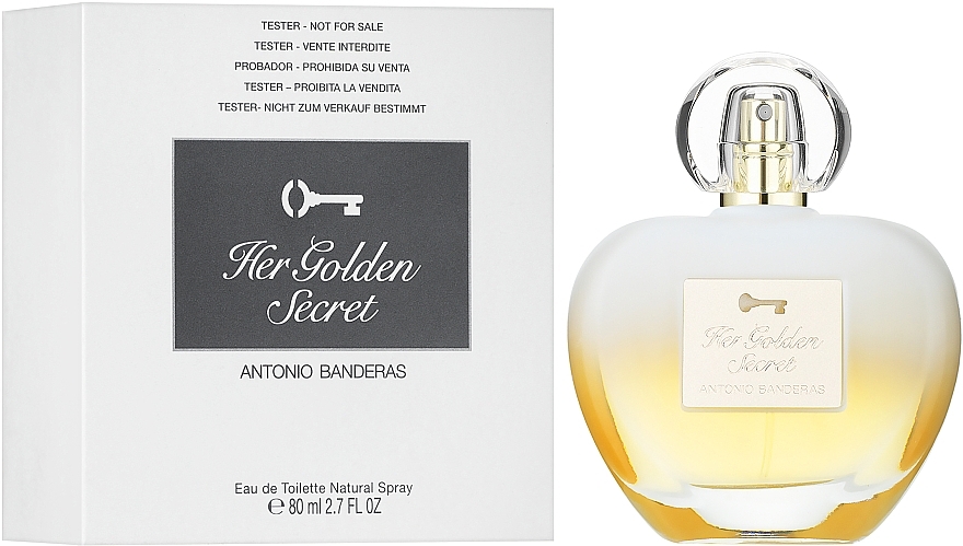 Antonio Banderas Her Golden Secret - Eau de Toilette (tester with cap) — photo N2