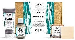 Fragrances, Perfumes, Cosmetics Set - I Love Naturals Hand And Body Trio Bergamot & Seaweed (h/cr/100ml + sh/g/125ml + soap/70g)