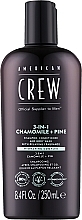 3 in 1 Hair & Body Care - American Crew Official Supplier To Men 3 In 1 Chamomile + Pine Shampoo Conditioner And Body Wash — photo N2