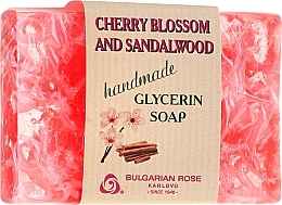 Glycerin Soap "Cherry Blossom & Sandalwood" - Bulgarian Rose Green Cherry Blossom & Sandalwood Soap — photo N2